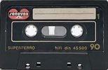 Compact Cassette Sonovox 90 "super ferro dinamic I" Type I Normal 1981 Portugal