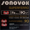 Compact Cassette Sonovox 90 "super ferro dinamic I" Type I Normal 1981 Portugal
