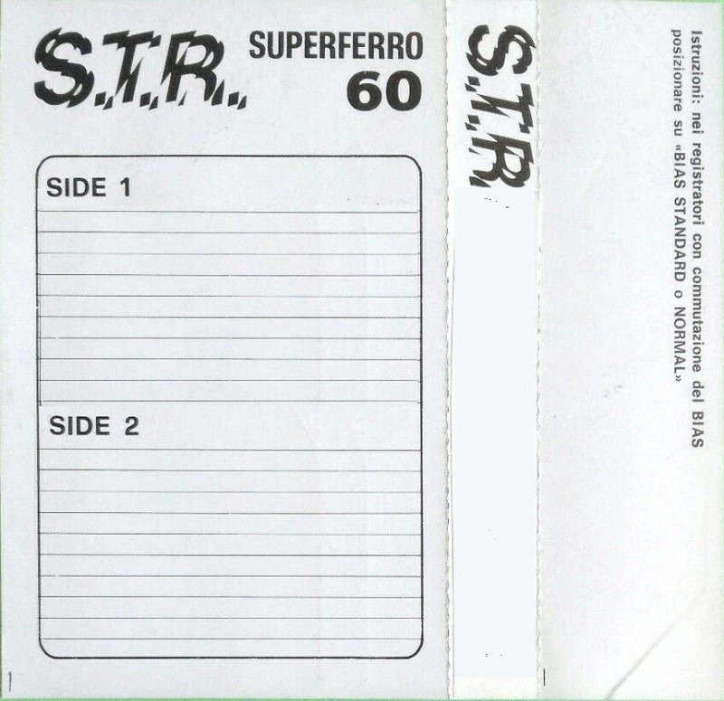 Compact Cassette STR Superferro 60 Type I Normal Italy