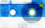 Compact Cassette Sony CDix II 60 "C-60CDX2G" Type II Chrome 1999 Japan