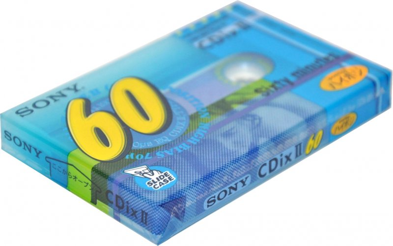 Compact Cassette Sony CDix II 60 "C-60CDX2G" Type II Chrome 1999 Japan