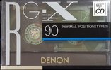 Compact Cassette Denon RG-X 90 Type I Normal 1990 Japan
