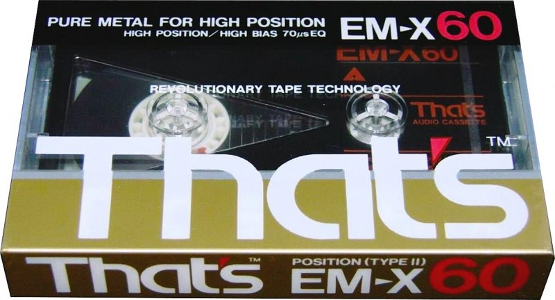 Compact Cassette Thats EM-X 60 Type II Chrome 1987 Europe