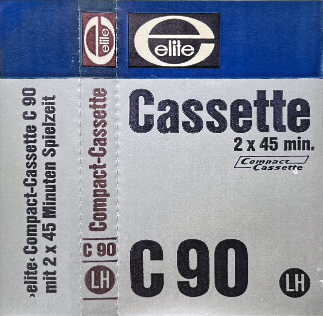 Compact Cassette Elite LH 90 "orange" Type I Normal 1974 Germany