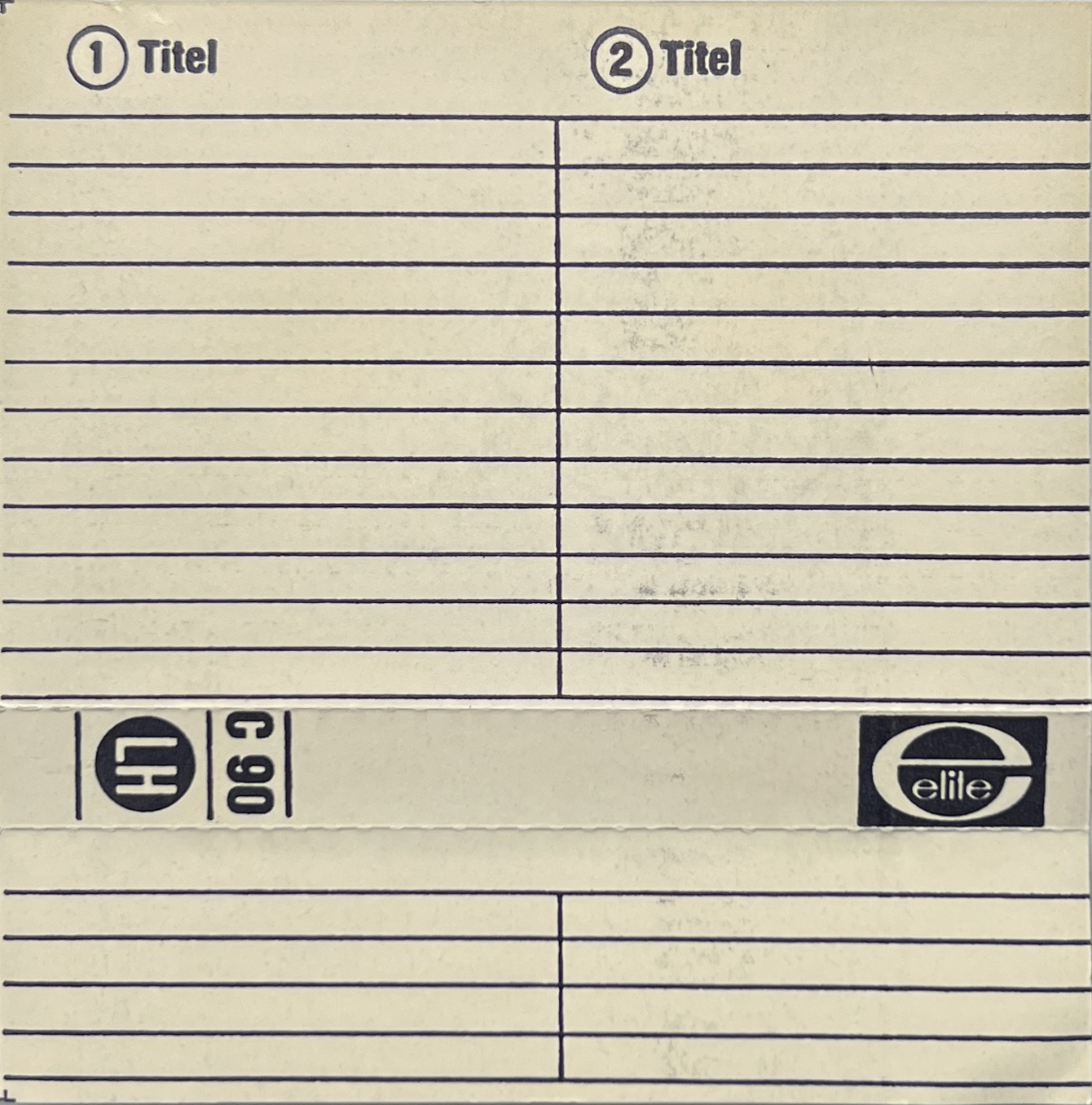Compact Cassette Elite LH 90 "orange" Type I Normal 1974 Germany