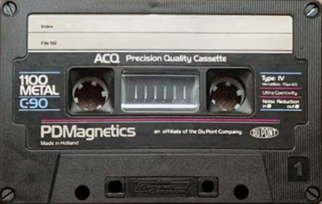 Compact Cassette PDM / PDMagnetics 1100 Metal 90 Type IV Metal 1981 Europe