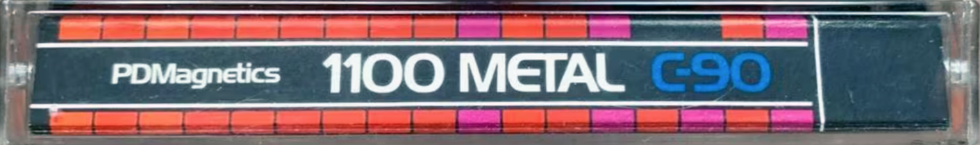 Compact Cassette PDM / PDMagnetics 1100 Metal 90 Type IV Metal 1981 Europe
