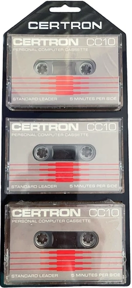 Blister Certron 10 Computer Cassette 1982 USA