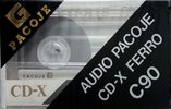 Compact Cassette Pacoje CD-X Ferro 90 Type I Normal 1987 Europe