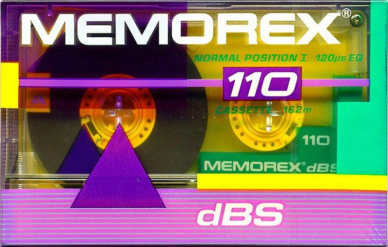 Compact Cassette Memorex dBS 110 Type I Normal 1989 North America