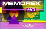 Compact Cassette Memorex dBS 110 Type I Normal 1989 North America