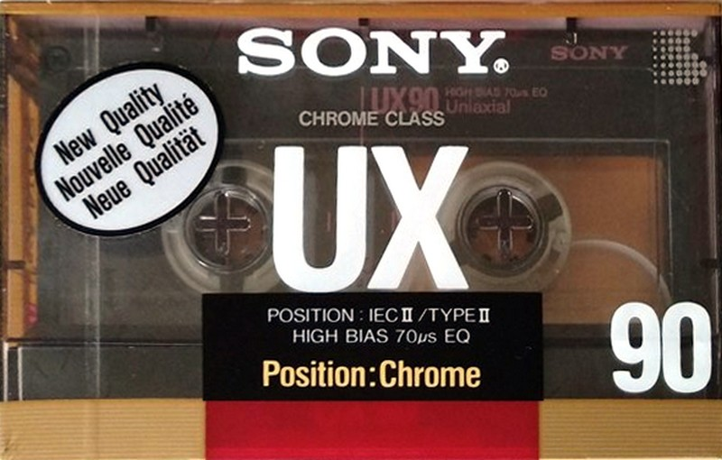 Compact Cassette Sony UX 90 Type II Chrome 1988 Europe