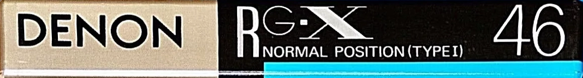 Compact Cassette Denon RG-X 46 Type I Normal 1990 Japan