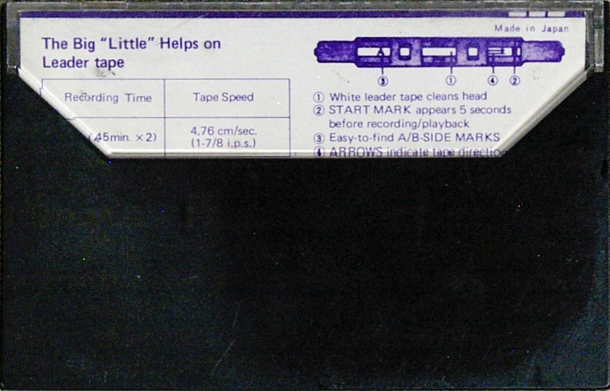Compact Cassette Hitachi LN 90 Type I Normal 1972 Europe