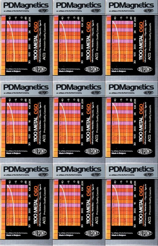 Compact Cassette:  PDM - 1100 Metal 60