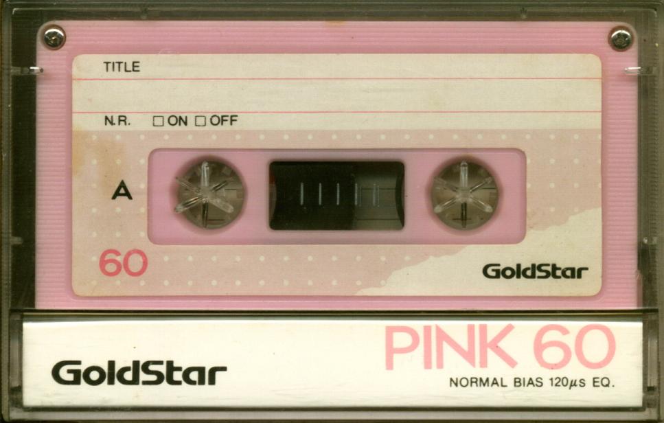 Compact Cassette Goldstar 60 "Pink" Type I Normal 1987 South Korea