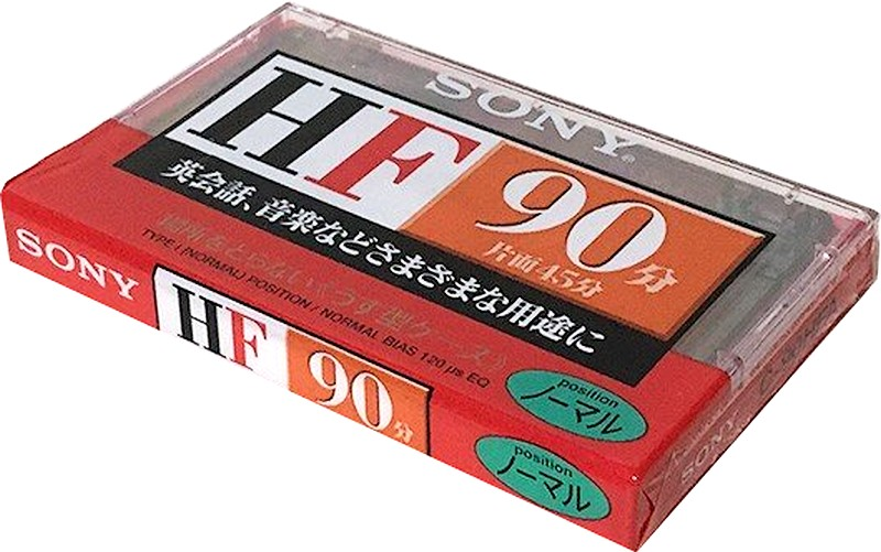 Compact Cassette Sony HF 90 "C-90HFA" Type I Normal 1998 Japan