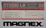 Compact Cassette Magnex Studio LN 60 Type I Normal 1983 Europe