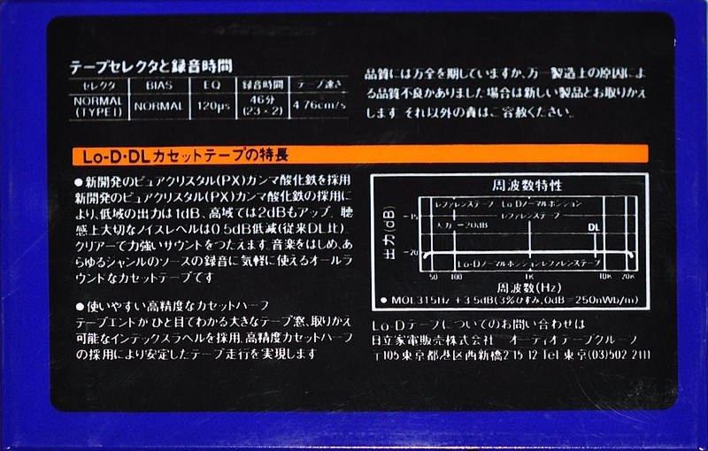 Compact Cassette: Maxell / Hitachi Lo-D - DL 46