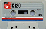 Compact Cassette BASF 120 "Plastic case" Type I Normal 1969 Europe