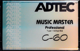 Compact Cassette Adtec 60 "Music Master" Type I Normal