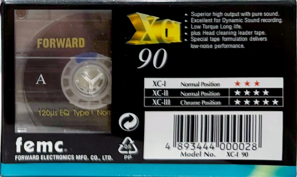 Compact Cassette femc / Forward XC I 90 Type I Normal Worldwide