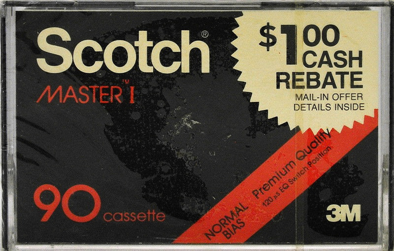 Compact Cassette Scotch Master I 90 Type I Normal 1981 USA
