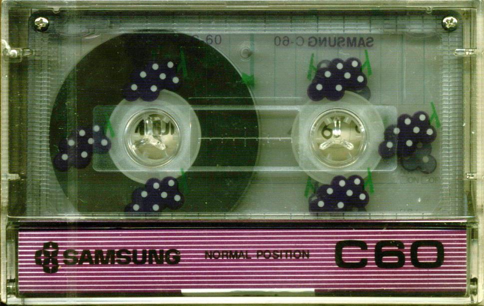 Compact Cassette Samsung 60 "Grape" Type I Normal 1985 South Korea