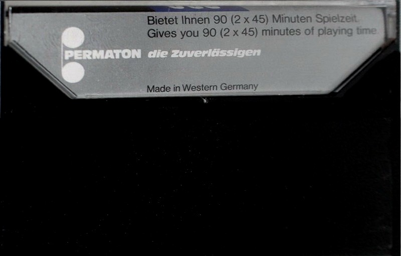 Compact Cassette Permaton Chrom Plus 90 Type II Chrome 1977 Germany