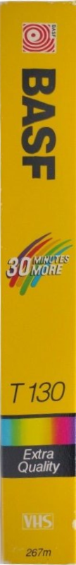 VHS, Video Home System BASF Extra Quality 130 Type I Normal 1989 USA