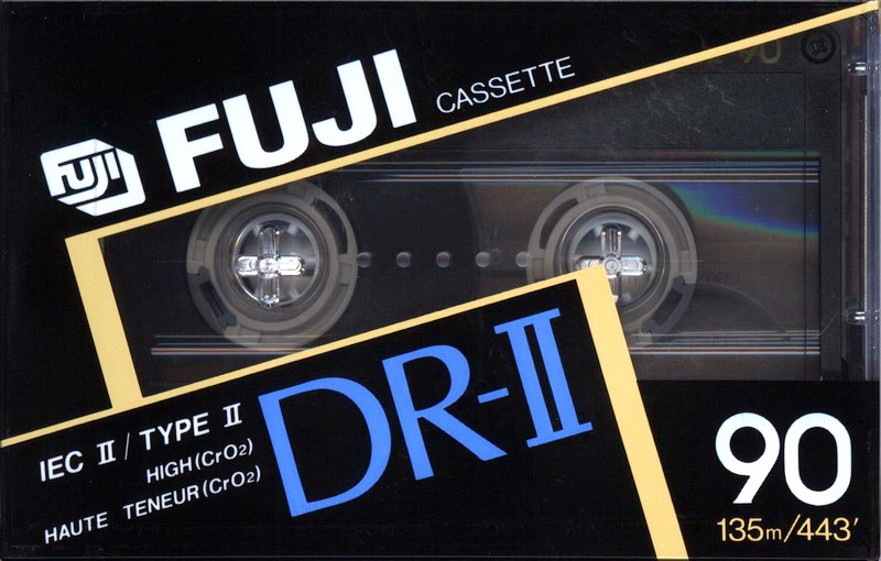 Compact Cassette Fuji DR-II 90 Type II Chrome 1989 North America