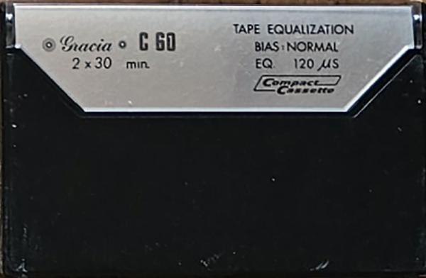 Compact Cassette Gracia 60 Type I Normal Unknown Country