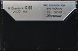 Compact Cassette Gracia 60 Type I Normal Unknown Country