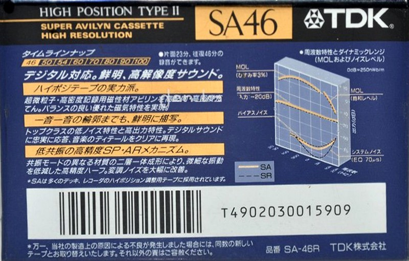 Compact Cassette: TDK  - SA 46