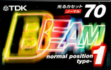 Compact Cassette TDK Beam 1 70 "BM1-70S" Type I Normal 1999 Japan