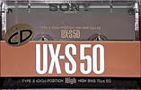 Compact Cassette Sony UX-S 50 "UX-S50B" Type II Chrome 1989 Japan