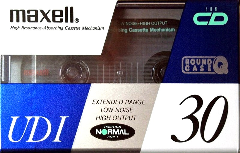 Compact Cassette Maxell UDI / UD1 30 "UDI 30(E)" Type I Normal 1994 Japan