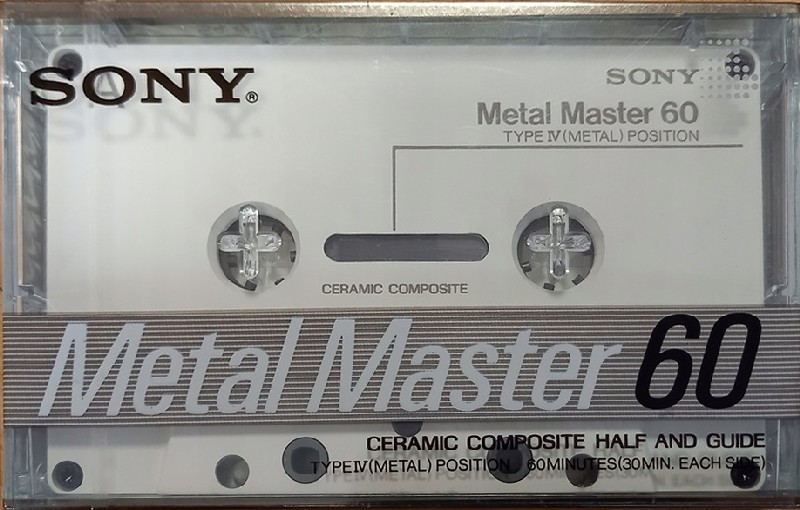 Compact Cassette Sony Metal Master 60 Type IV Metal 1988 USA