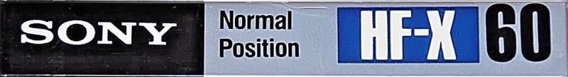 Compact Cassette Sony HF-X 60 Type I Normal 1989 Japan