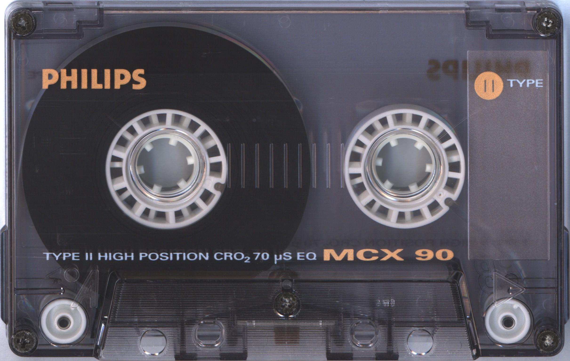Compact Cassette Philips MCX Master 90 Type II Chrome 1988 Europe