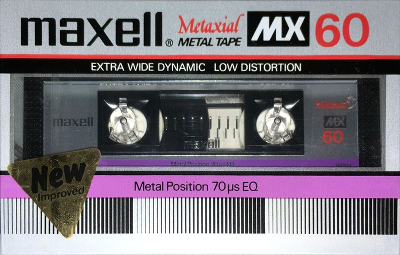 Compact Cassette Maxell MX 60 Type IV Metal 1982 Japan
