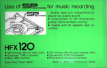 Compact Cassette Sony HFX 120 Type I Normal 1978 USA