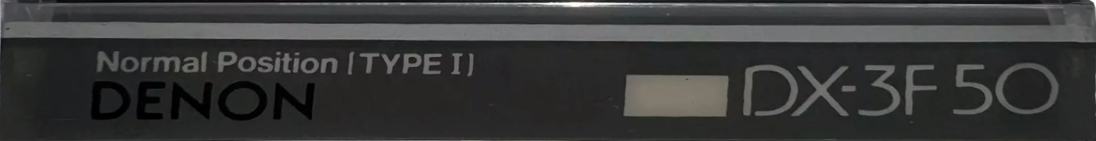 Compact Cassette Denon DX-3F 50 "DX3F50W" Type I Normal 1985 Japan