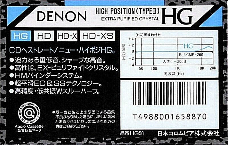 Compact Cassette: Nippon Columbia / Denon Denon - HG 50