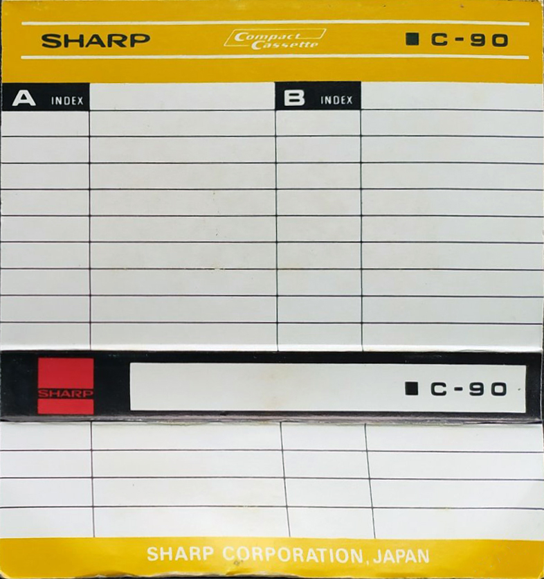 Compact Cassette Sharp 90 Type I Normal 1971 Worldwide