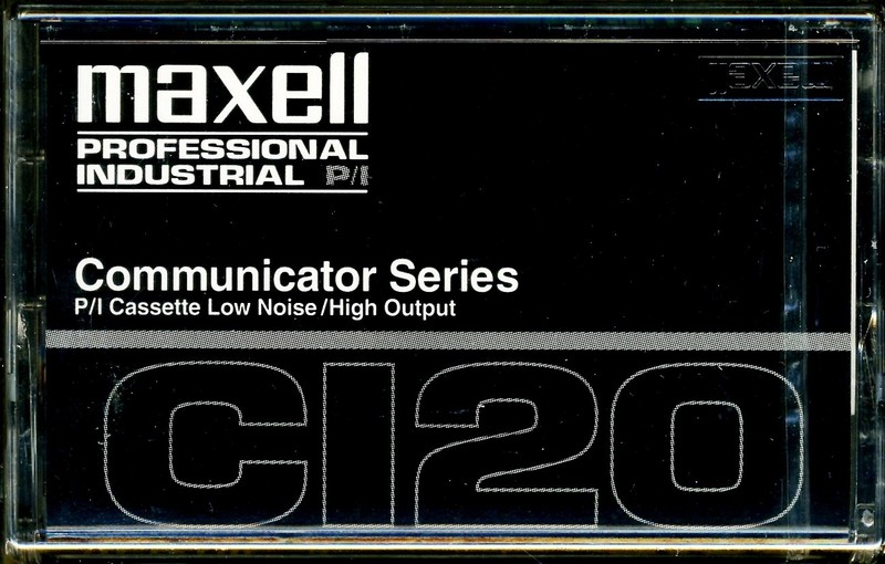 Compact Cassette Maxell Professional Industrial P/I 120 Type I Normal 1996 USA