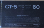 Compact Cassette Fostex 60 "CT-5" Type II Chrome Japan