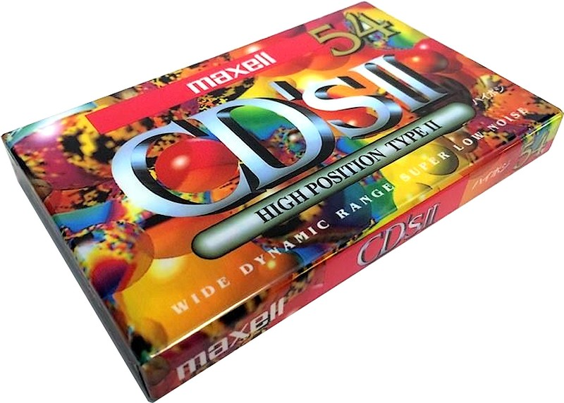 Compact Cassette Maxell CD`s II / CD`s 2 54 "CDS2-54G" Type II Chrome 1994 Japan