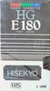 VHS, Video Home System Hisekyo 180 "HG" Type I Normal France