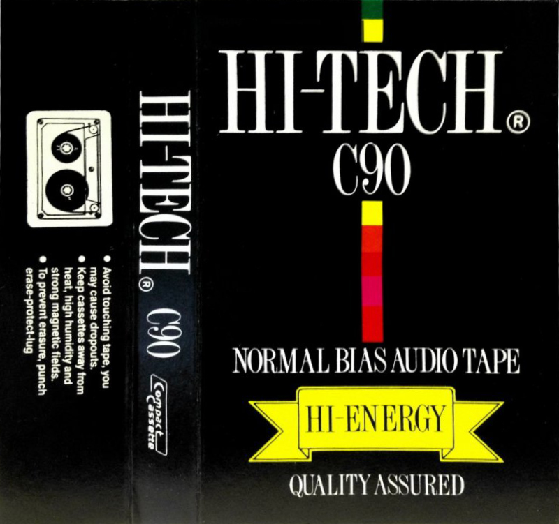 Compact Cassette Hi-Tech 90 Type I Normal 1980 Europe